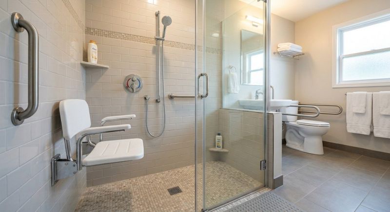 Disability Shower Installation detail